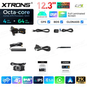 Android Autoradio Xtrons für BMW X1 E84 ohne Originaldisplay 4/64 GB – QLB22X1UN-14 CPII