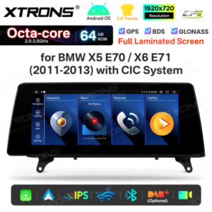 Android Autoradio Xtrons für BMW X5 E70/X6 E71 CIC System 2/64 GB