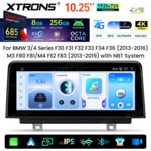 Android Autoradio Xtrons für BMW 3er/4er/M3/M4 NBT System 8/256 GB – QWBX14NBTH-02 CPII