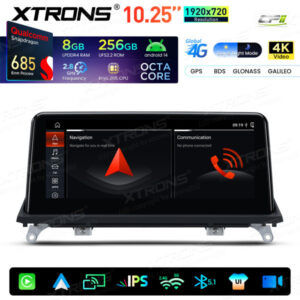 Android Autoradio Xtrons für BMW X5 E70/X6 E71 mit CIC-System 8/256 GB – QWBX14X5CI-05 CPII