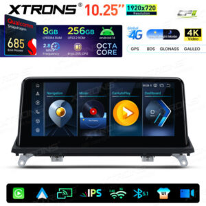Android Autoradio Xtrons für BMW X5 E70/X6 E71 mit CIC-System 8/256 GB – QWBX14X5CI-06 CPII