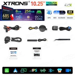 Android Autoradio Xtrons für BMW X5 E70/X6 E71 mit CIC-System 8/256 GB – QWBX14X5CI-16 CPII