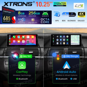 Android Autoradio Xtrons für BMW X5 E70/X6 E71 mit CIC-System 8/256 GB – QWBX14X5CI-17 CPII