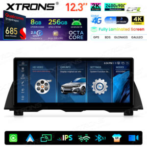 Android Autoradio Xtrons für BMW 5er F10/F11 mit CIC-System 8/256 GB – QWBX24CIB12FV-04 CPII