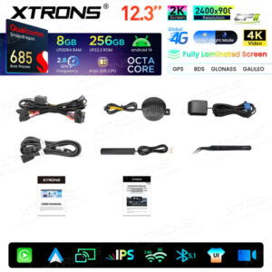 Android Autoradio Xtrons für BMW 5er F10/F11 mit CIC-System 8/256 GB – QWBX24CIB12FV-14 CPII