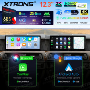 Android Autoradio Xtrons für BMW 5er F10/F11 mit CIC-System 8/256 GB – QWBX24CIB12FV-17 CPII