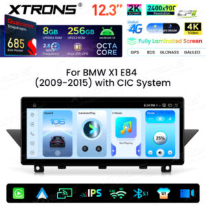 Android Autoradio Xtrons für BMW X1 E84 mit CIC-System 8/256 GB – QWBX24CIB12X1-02 CPII