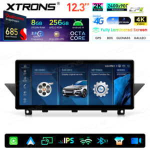 Android Autoradio Xtrons für BMW X1 E84 mit CIC-System 8/256 GB – QWBX24CIB12X1-04 CPII