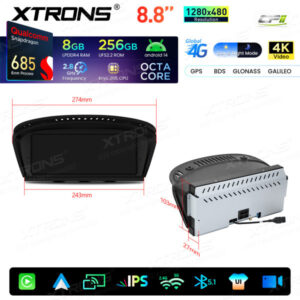Android Autoradio Xtrons für BMW 3er/5er/M3/M5 mit CCC-System 8/256 GB – QWBX8460CC-16 CPII
