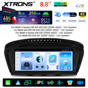 Android Autoradio Xtrons für BMW 3er/5er/M3/M5 mit CIC-System 8/256 GB – QWBX8460CI-01 CPII