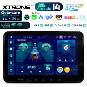 Android Autoradio Xtrons für Doppel-DIN Einschub 4/64 GB – TX123GS-03 CPII