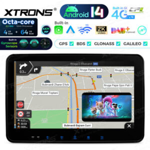 Android Autoradio Xtrons für Doppel-DIN Einschub 4/64 GB – TX123GS-06 CPII