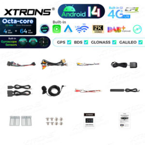 Android Autoradio Xtrons für Doppel-DIN Einschub 4/64 GB – TX123GS-11 CPII