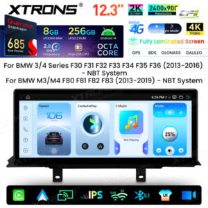Android Autoradio Xtrons für BMW 3/4er M3/M4 LHD NBT-System 8/256 GB – qwbx24nb12thl-2 CPII