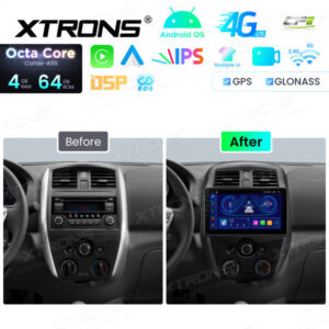 Android Autoradio Xtrons für Nissan Versa (N17) 4/64 GB – IDP10VSN-12 CPII