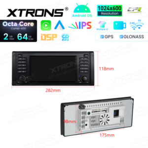 Android Autoradio Xtrons für BMW E39/E39 M5/7er E38 2/64 GB – IDS7039BL-09 CPII