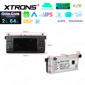 Android Autoradio Xtrons für BMW/Rover/MG 2/64 GB – IDS7046BL-10 CPII