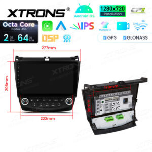 Android Autoradio Xtrons für Honda Accord 2/64 GB – IDSP10ACHL-10 CPII