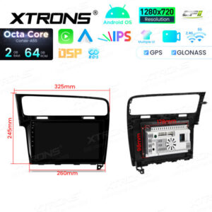 Android Autoradio Xtrons für VW Golf 7 2/64 GB – IDSP10GFVL-10 CPII