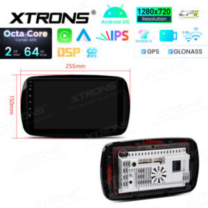 Android Autoradio Xtrons für Smart Fortwo Coupé/Cabrio 2/64 GB – IDSP90MSMTN-10 CPII