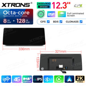 Android Autoradio Xtrons für BMW 5er E60/E61/M5 CCC 8/128 GB – QGB24CCB12E60-13 CPII