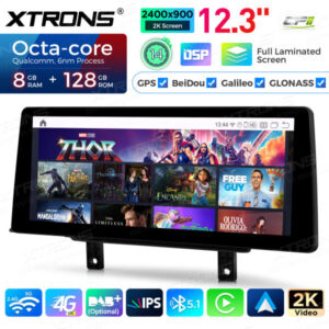 Android Autoradio Xtrons für BMW 3er/4er M3/M4 NBT-System 8/128 GB – QGB24NB12THL-10 CPII
