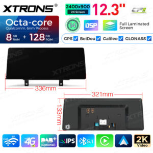 Android Autoradio Xtrons für BMW 3er/4er M3/M4 NBT-System 8/128 GB – QGB24NB12THL-13 CPII
