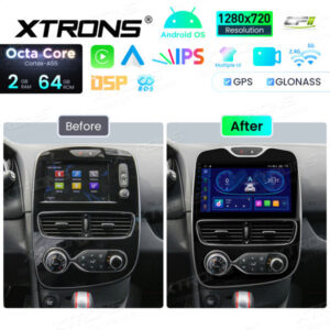 Android Autoradio Xtrons für für Renault Clio (2013–2018) 2/64 GB – IDSP10CIRL-12 CPII