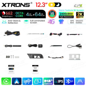Android Autoradio Xtrons für Audi A4/A5 4/64 GB – QBA24A4HL-12 CPII