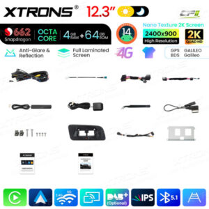 Android Autoradio Xtrons für Audi Q5 (2009–2017) 4/64 GB – QBA24Q5HL-12 CPII