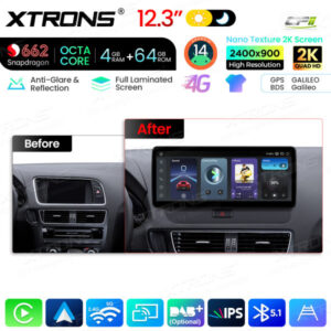 Android Autoradio Xtrons für Audi Q5 (2009–2017) 4/64 GB – QBA24Q5HL-13 CPII