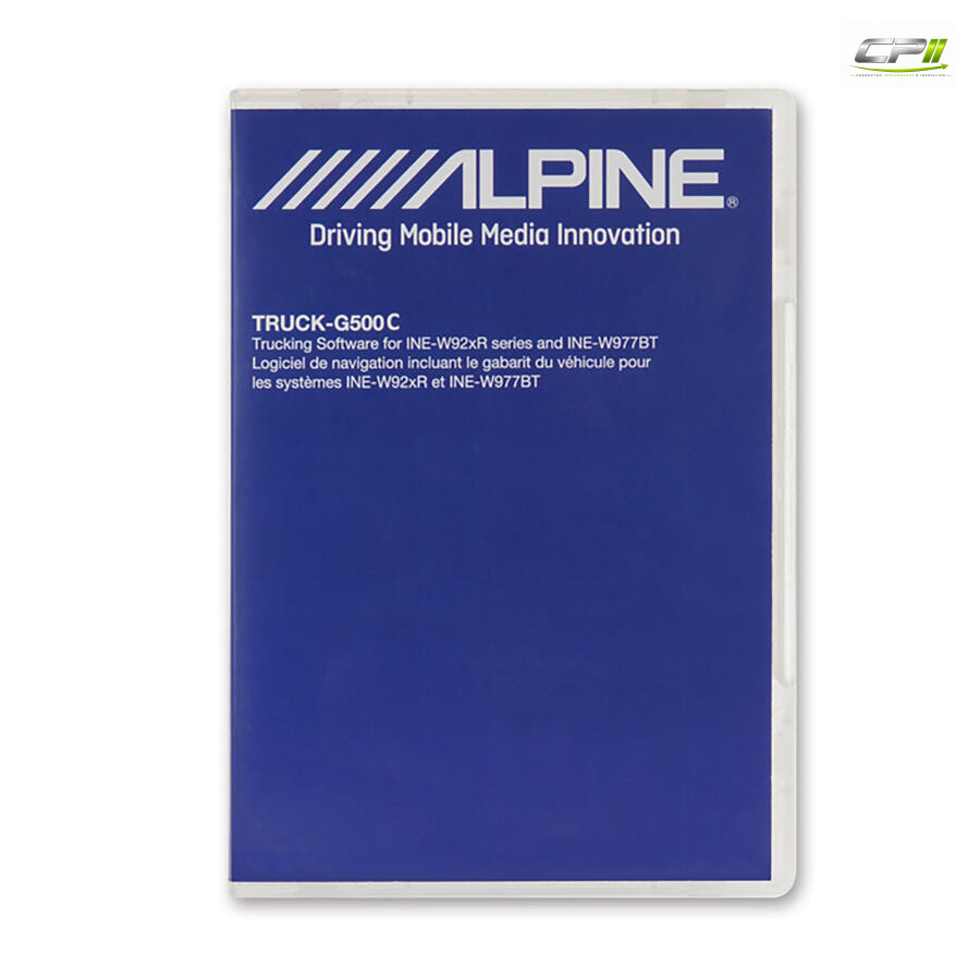 Alpine TRUCK-G500C LKW-Software für die Serien INE-W92xR und INE-W977BT
