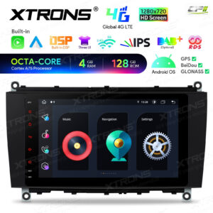 Android Autoradio Xtrons für Mercedes-Benz CLK-Klasse A209/C209 4/128 GB – IAH84M209SL-01 CPII