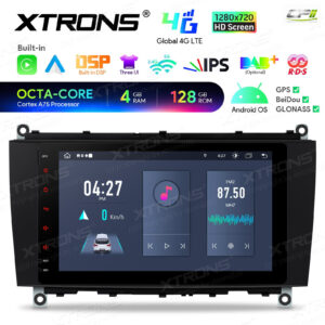 Android Autoradio Xtrons für Mercedes-Benz CLK-Klasse A209/C209 4/128 GB – IAH84M209SL-02 CPII