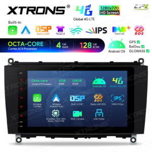 Android Autoradio Xtrons für Mercedes-Benz CLK-Klasse A209/C209 4/128 GB – IAH84M209SL-04 CPII