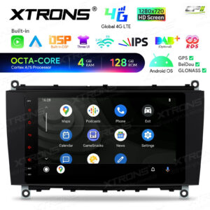 Android Autoradio Xtrons für Mercedes-Benz CLK-Klasse A209/C209 4/128 GB – IAH84M209SL-07 CPII