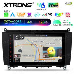 Android Autoradio Xtrons für Mercedes-Benz CLK-Klasse A209/C209 4/128 GB – IAH84M209SL-08 CPII