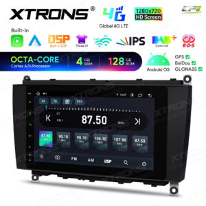 Android Autoradio Xtrons für Mercedes-Benz CLK-Klasse A209/C209 4/128 GB – IAH84M209SL-10 CPII