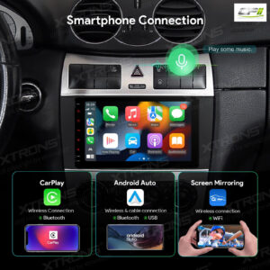 Android Autoradio Xtrons für Mercedes-Benz CLK-Klasse A209/C209 4/128 GB – IAH84M209SL-11 CPII