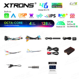 Android Autoradio Xtrons für Mercedes-Benz CLK-Klasse A209/C209 4/128 GB – IAH84M209SL-14 CPII