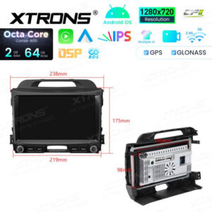 Android Autoradio Xtrons für Kia Sportage Serie 3 2010-2015 2/64 GB – IDSP90SPK-04 CPII