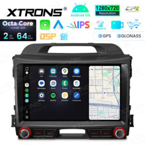 Android Autoradio Xtrons für Kia Sportage Serie 3 2010-2015 2/64 GB – IDSP90SPK-09 CPII