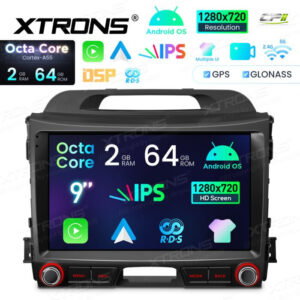 Android Autoradio Xtrons für Kia Sportage Serie 3 2010-2015 2/64 GB – IDSP90SPK-11 CPII