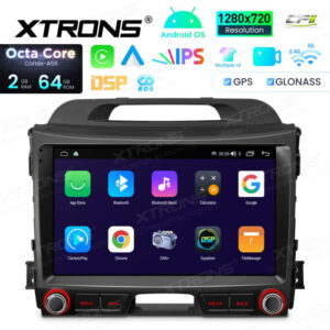 Android Autoradio Xtrons für Kia Sportage Serie 3 2010-2015 2/64 GB – IDSP90SPK-12 CPII