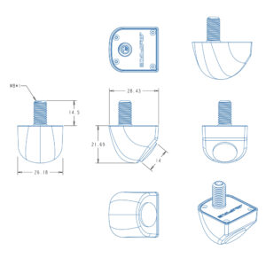 AMPIRE KAX802 Mini Rückfahrkamera AHD/CVBS 150° IP69K wasserdicht für Auto Bus – Bild 19