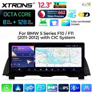 Android Multimedia Player Xtrons für BMW 5er F10/F11 CIC-System 8/128 GB – QBBHW24FVCI-01 CPII