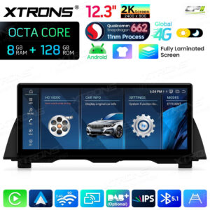 Android Multimedia Player Xtrons für BMW 5er F10/F11 NBT-System 8/128 GB – QBBHW24FVNB-04 CPII