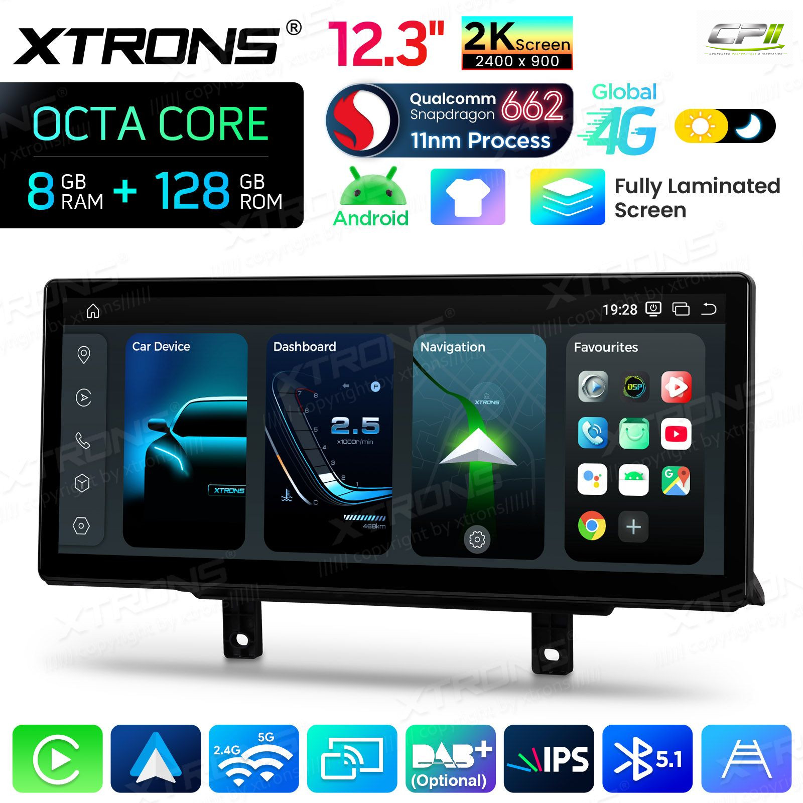Android Autoradio Xtrons QBBHW24THNBL für BMW 3er/4er/M3/M4 LHD NBT-System 8/128 GB Abverkauf – QBBHW24THNBL-11 CPII