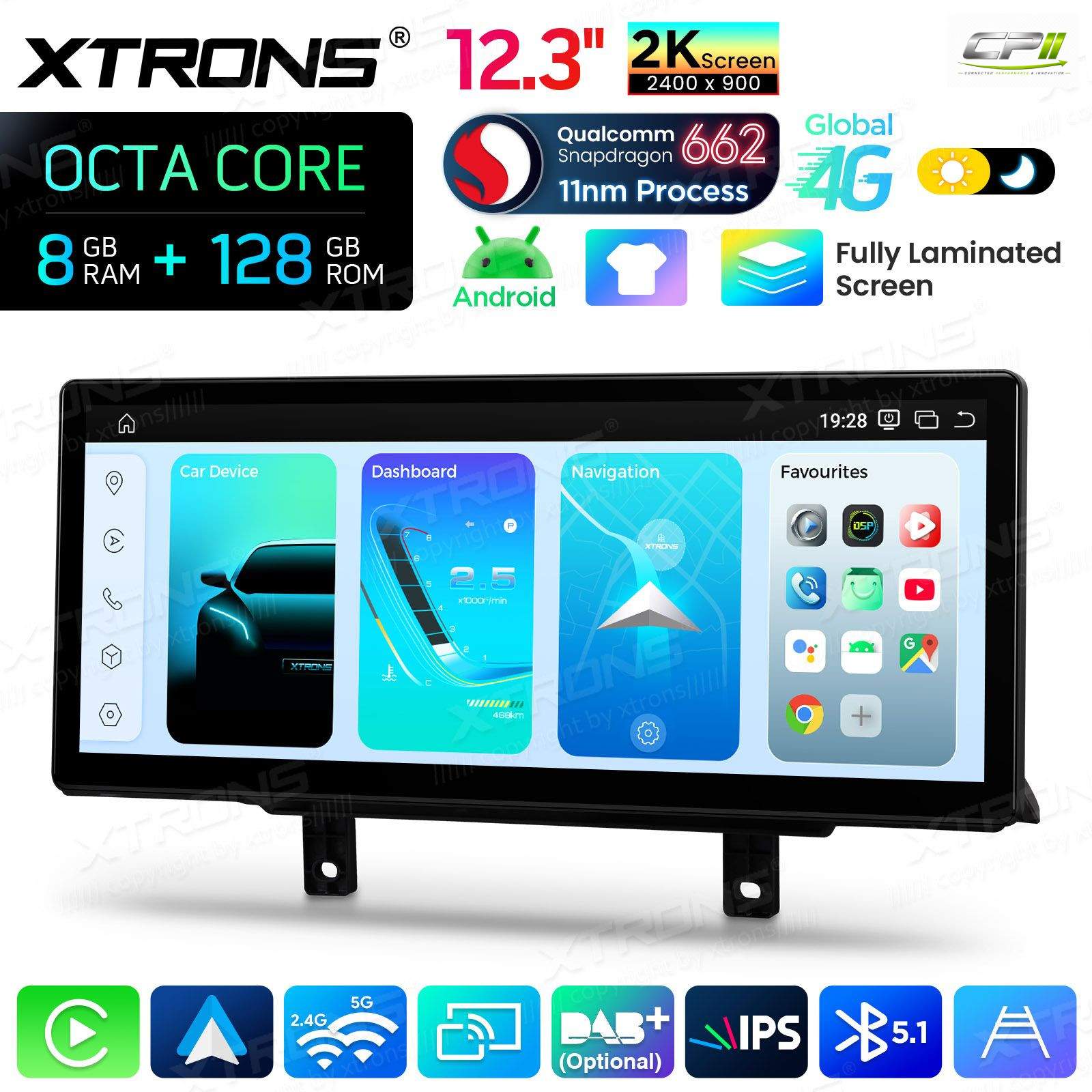 Android Autoradio Xtrons QBBHW24THNBL für BMW 3er/4er/M3/M4 LHD NBT-System 8/128 GB Abverkauf – QBBHW24THNBL-12 CPII