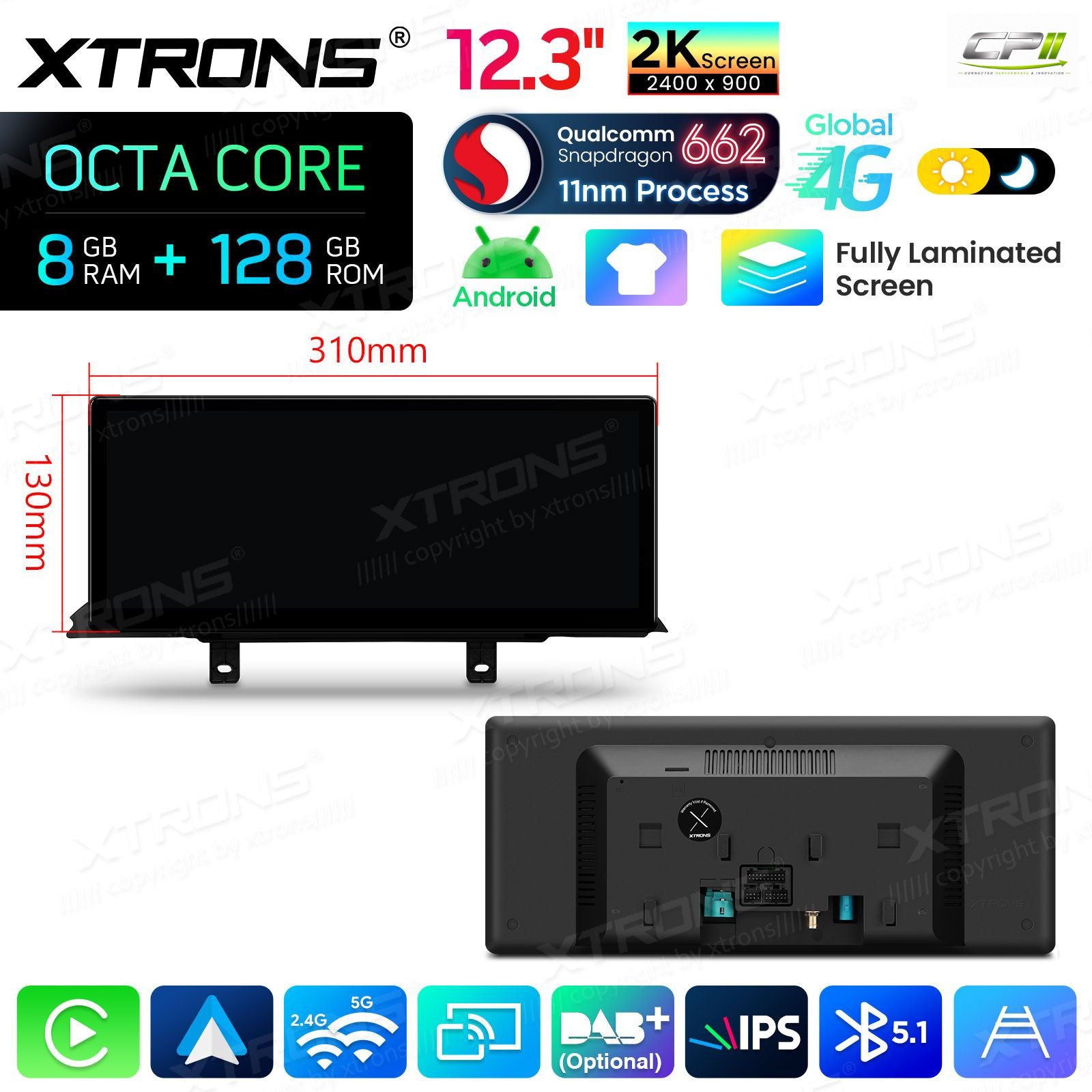 Android Autoradio Xtrons QBBHW24THNBL für BMW 3er/4er/M3/M4 LHD NBT-System 8/128 GB Abverkauf – QBBHW24THNBL-15 CPII